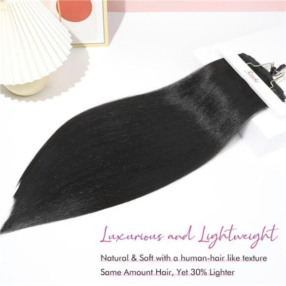 REECHO Hair Extensions, 11PCS Clip in Hair Extensions 24" Long Straight hair - Picture 2 of 7